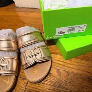 Sam Edelman Kids Metallic Gold Slide Sandals